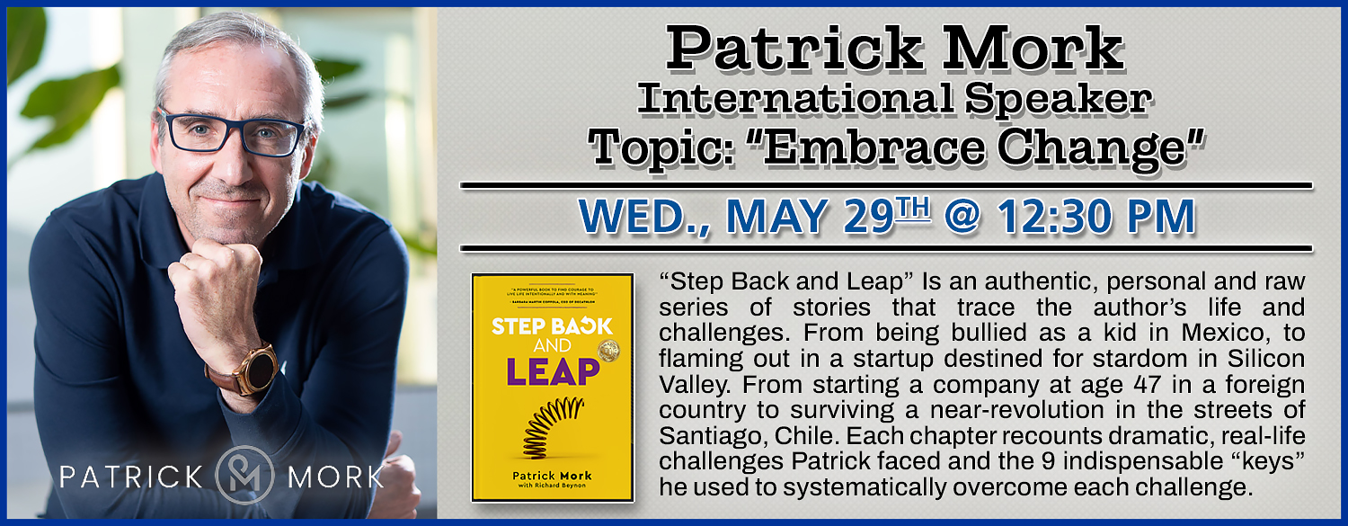 05/29/2024: Patrick Mork - Embrace Change 05/29/2024: Patrick Mork - Embrace Change
